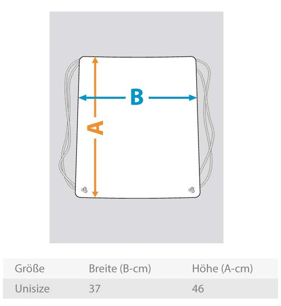 WHITE LOGO  - Baumwoll Gymsac